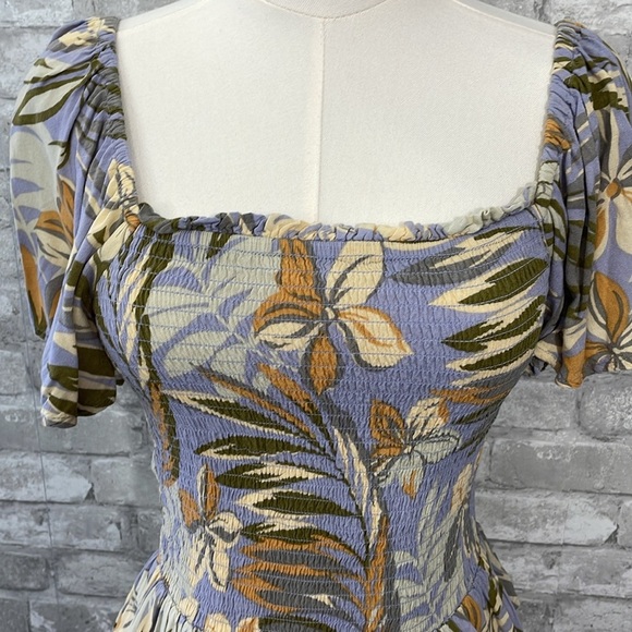 Patrons of Peace Floral Smocked Top - Picture 2 of 6
